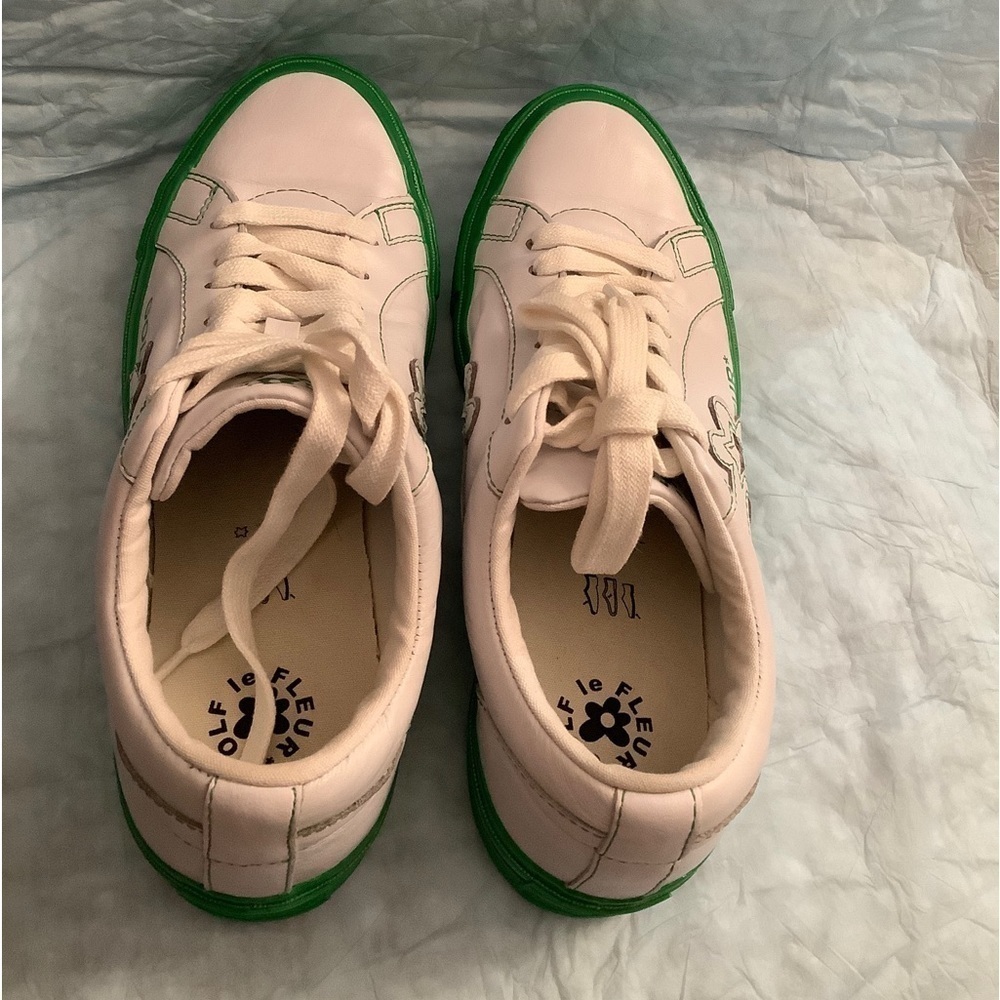 Converse One Star OX x Golf Le Fleur Kelly Green Womens Sz 9.5 Mens Sz 7… - Picture 4 of 12